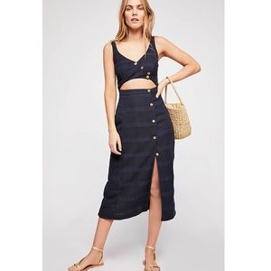 ☾ Free People Ultraviolet Midi Dress ☾